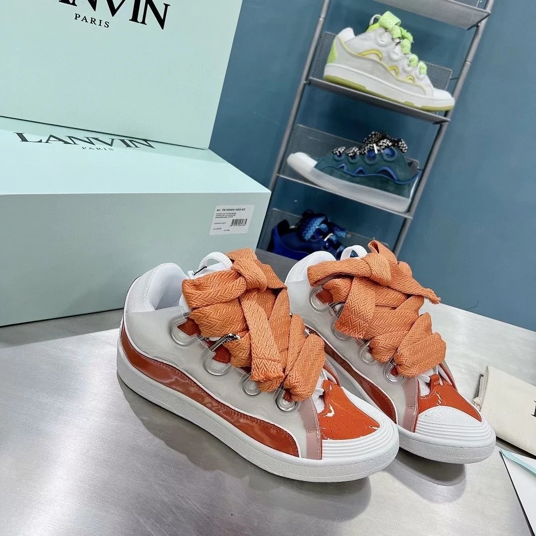 White Orange Lacquer Leather (Customized, Non refundable)