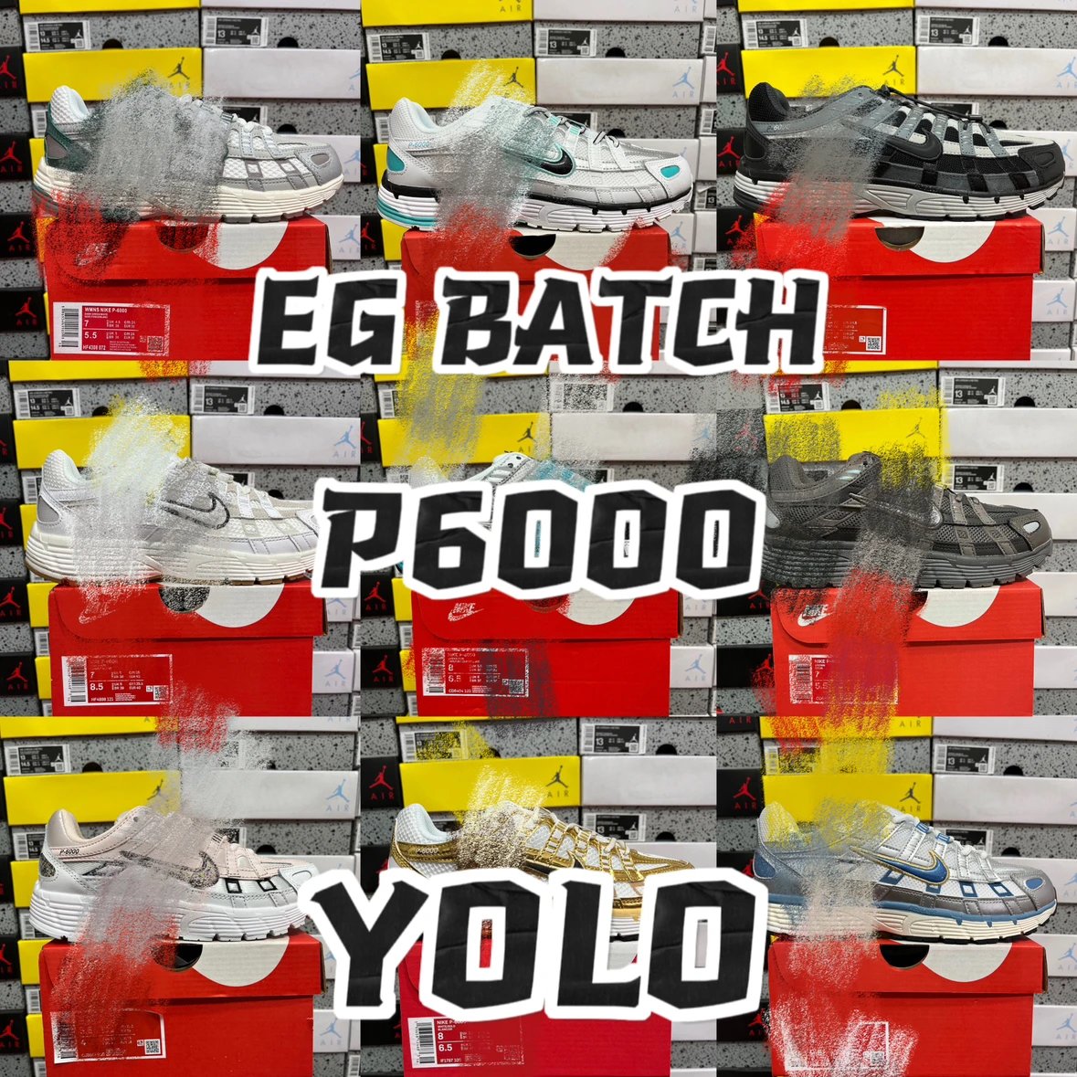 【EG版】LINK1 P-6000 复古技科个性运动老爹鞋/