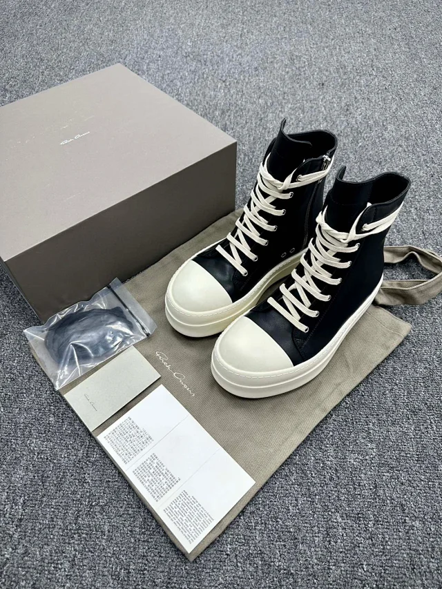 Rick Owens Sneakers Low-Top Lace-Up Canvas product detail image 21