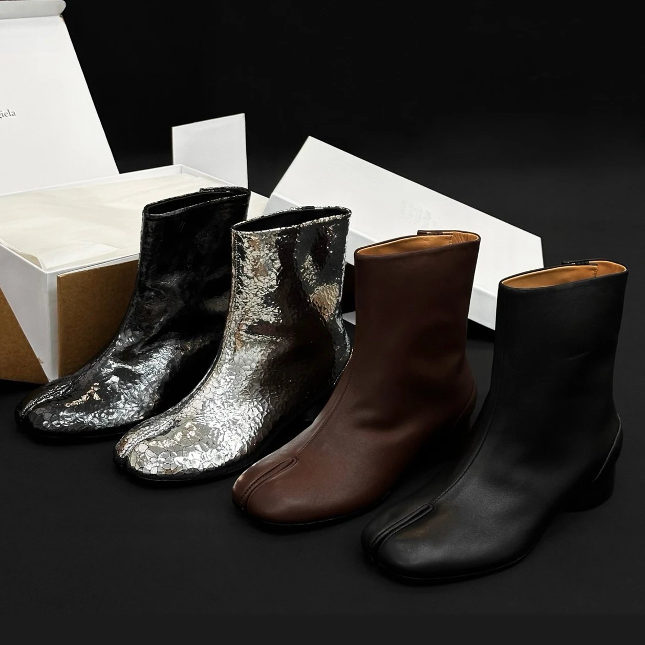 MM6/Margiela* Factory Channel Order! Women's Split-Toe Boots Women's Style