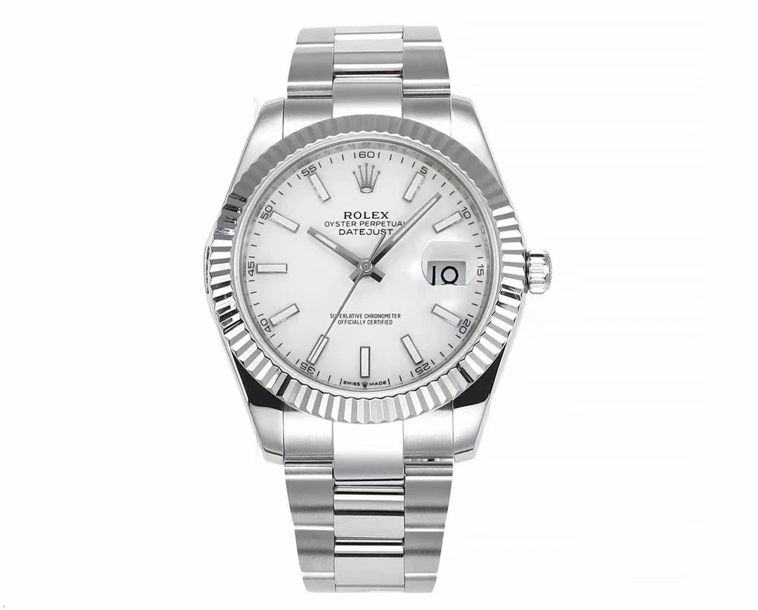 Rolex Datejust Stainless Steel, Silver Dial, Jubilee Bracelet, Fluted Bezel