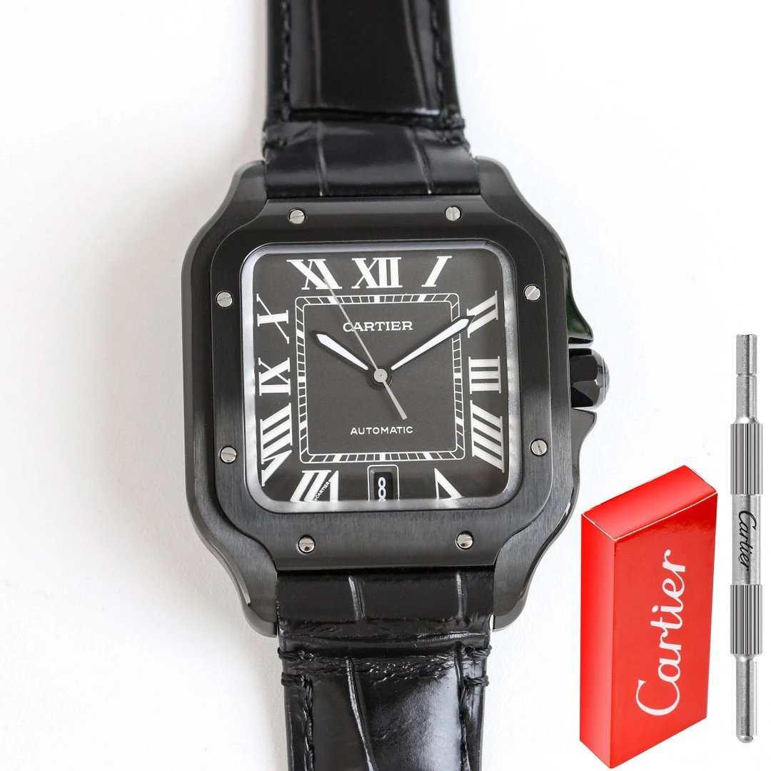 Cartier Santos Black Adlc