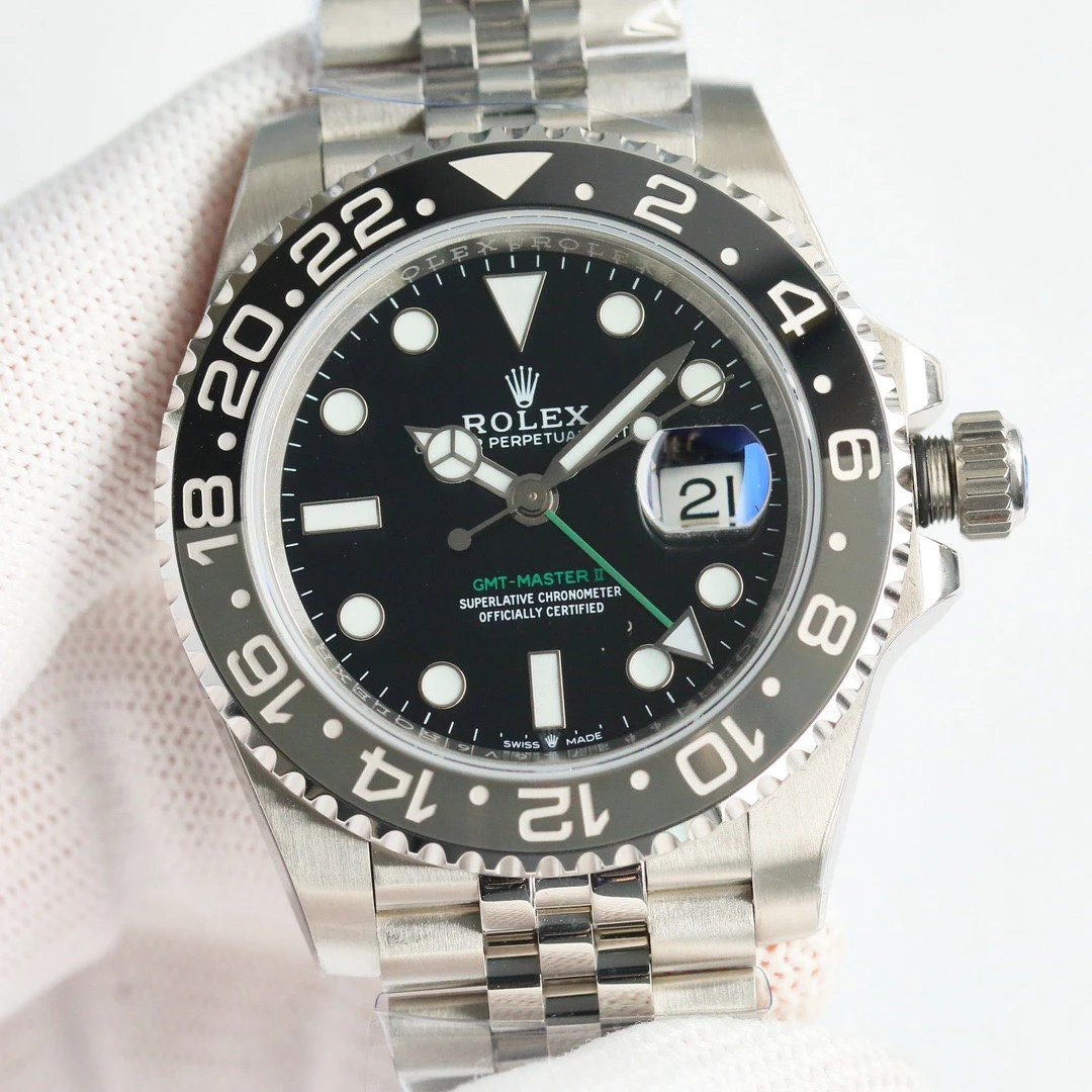 Rolex Gmt- Master Ii Black Bezel, Jubilee Bracelet