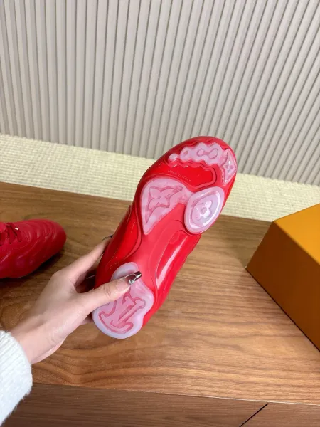 Louis Vuitton Trainer Pink Suede Sneakers - 24