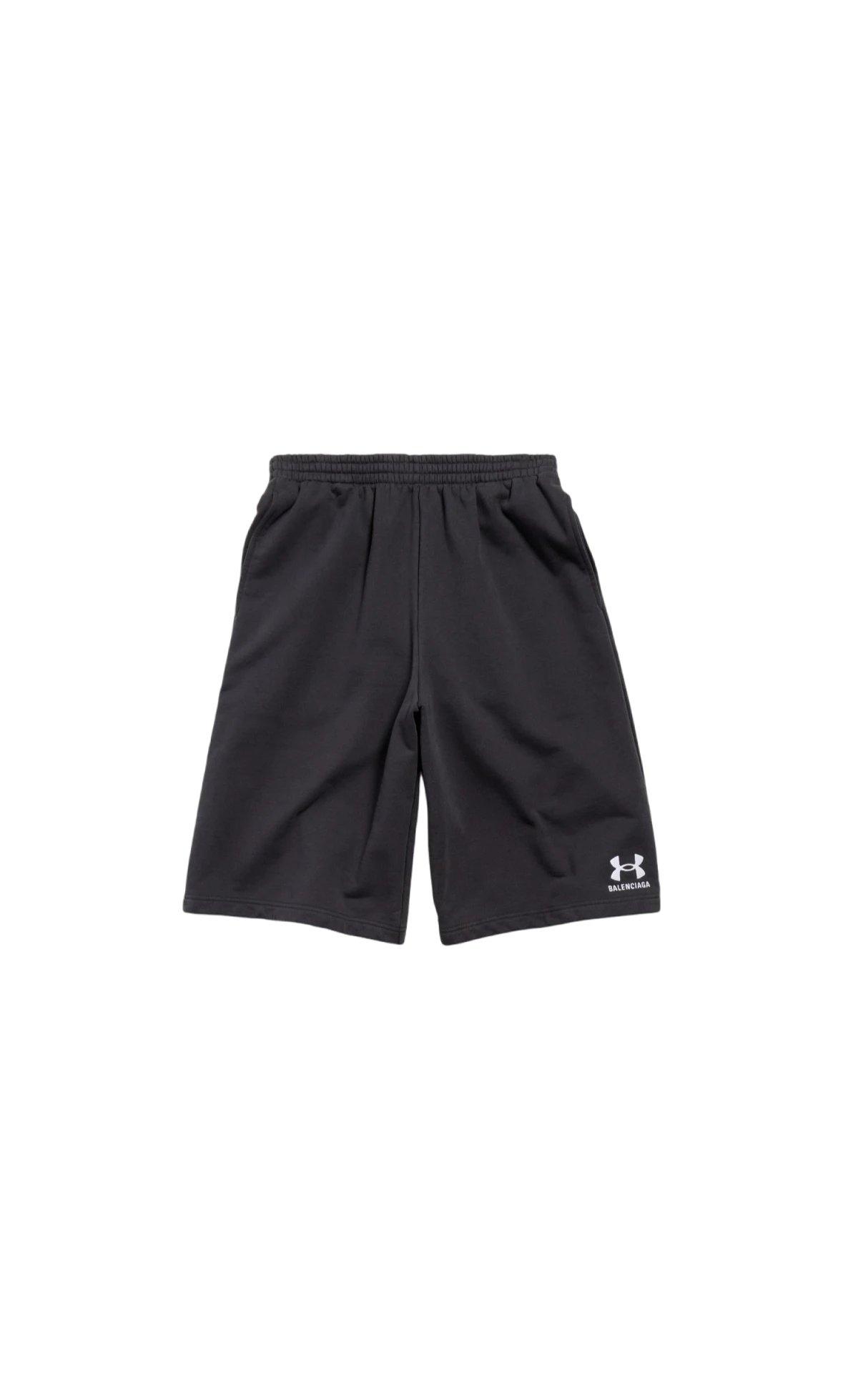Under Armour x Balenciaga Black Wide-Leg Basketball Shorts, Unisex Streetwear 1