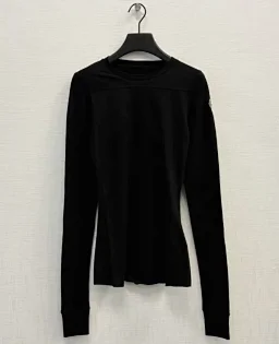 thumbnail for (In Stock) Rickowens x mo black long-sleeve base shirt, same style as playboicarti