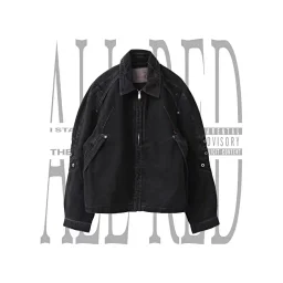 thumbnail for (Last batch) KI 24FW show pleated three-dimensional cut denim suit