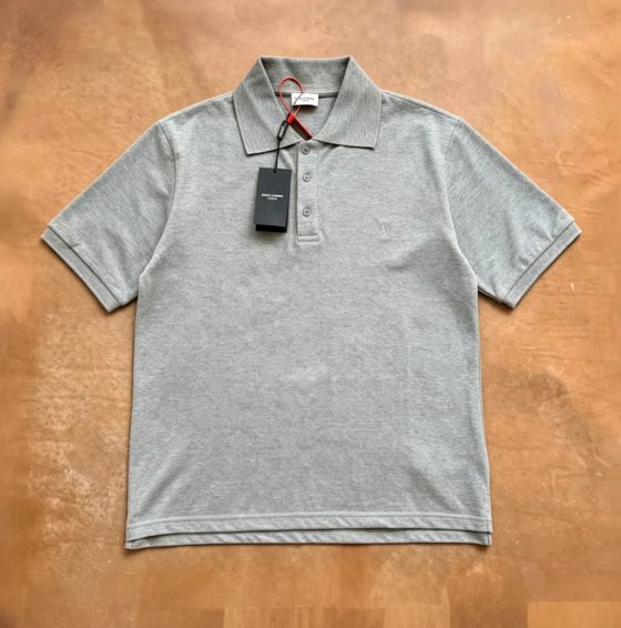 True drip, no return, no exchange Ysl embroidered Polo short sleeved shirt