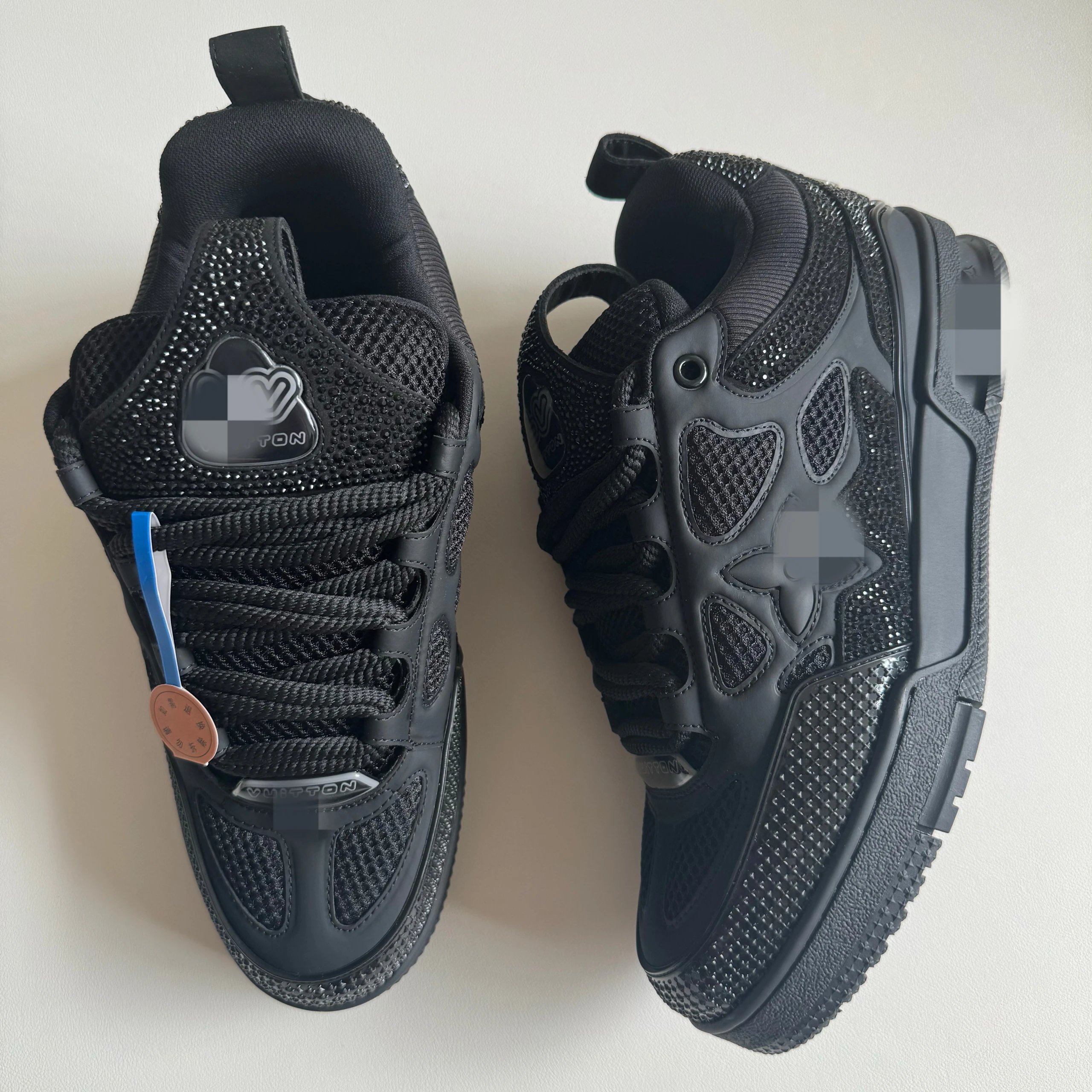 Black with Rhinestones