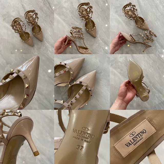 Valentino Garavani Casual Shoes Pointed-Toe Studded Ballet Flats product detail image 75