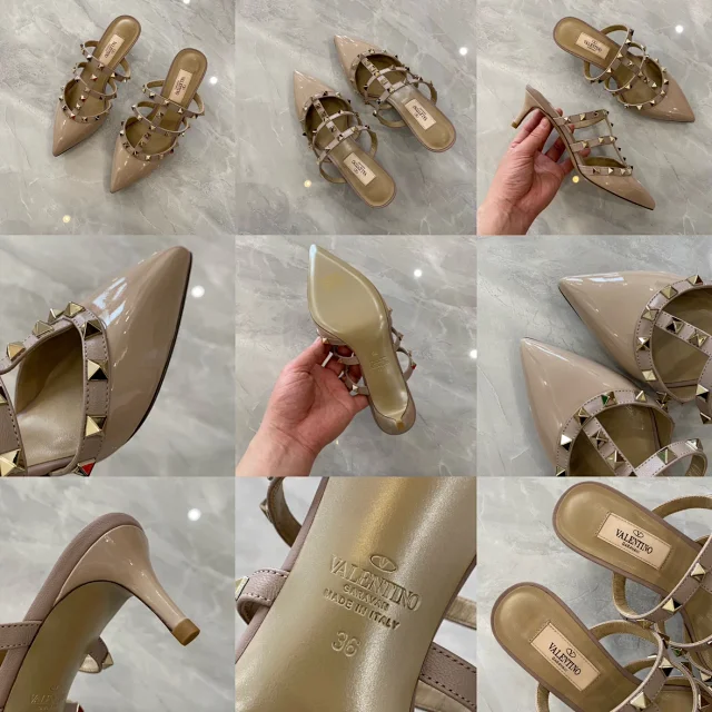 Valentino Garavani Casual Shoes Pointed-Toe Studded Ballet Flats product detail image 35