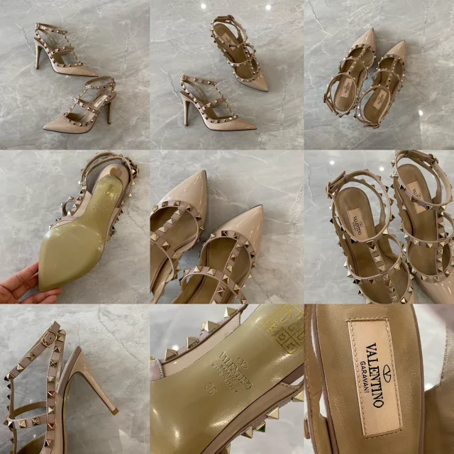 Valentino Garavani Casual Shoes Pointed-Toe Studded Ballet Flats product detail image 62
