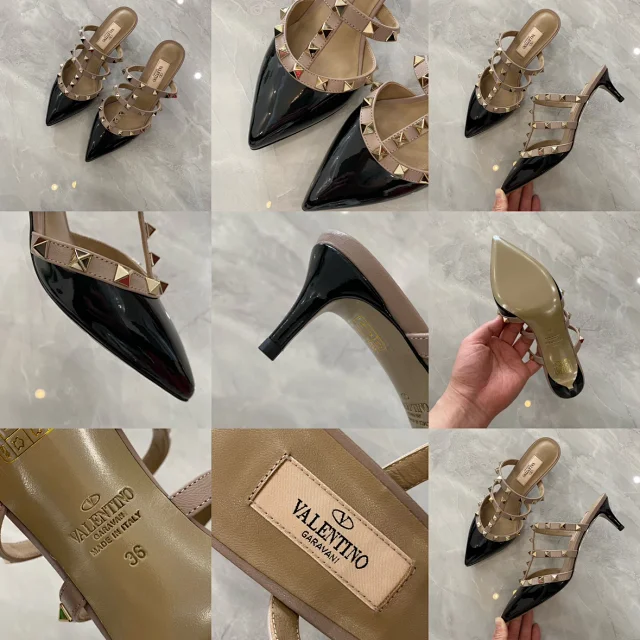 Valentino Garavani Casual Shoes Pointed-Toe Studded Ballet Flats product detail image 33