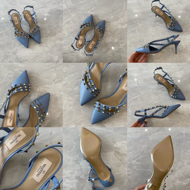 Valentino Garavani Casual Shoes Pointed-Toe Studded Ballet Flats product detail image 48