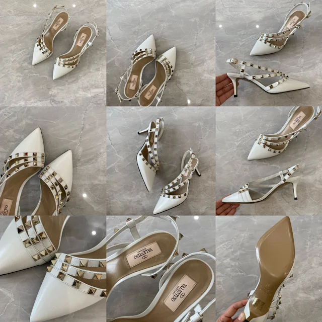 Valentino Garavani Casual Shoes Pointed-Toe Studded Ballet Flats product detail image 47