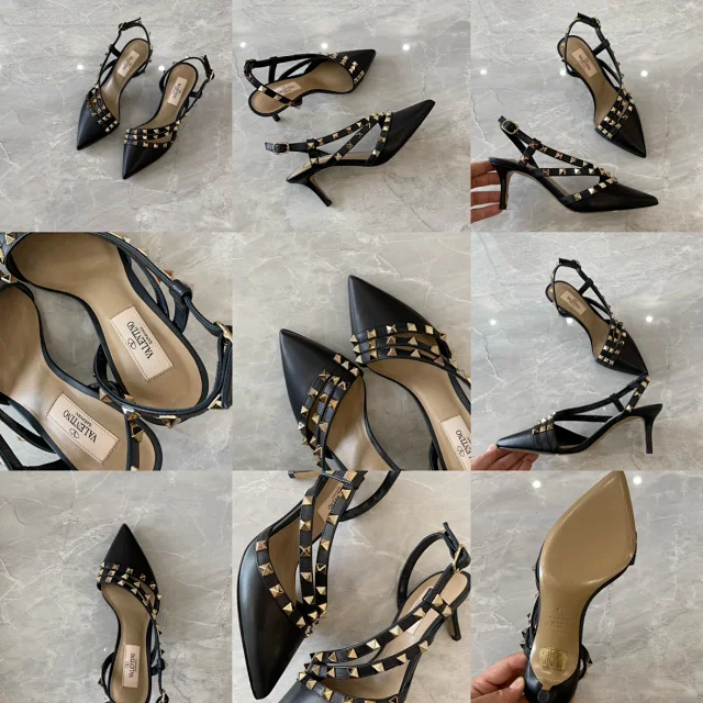 Valentino Garavani Casual Shoes Pointed-Toe Studded Ballet Flats product detail image 46
