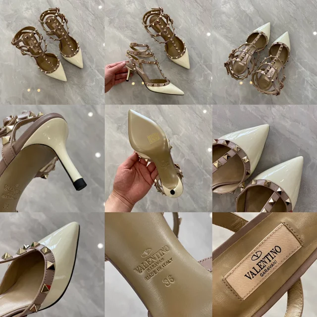 Valentino Garavani Casual Shoes Pointed-Toe Studded Ballet Flats product detail image 74