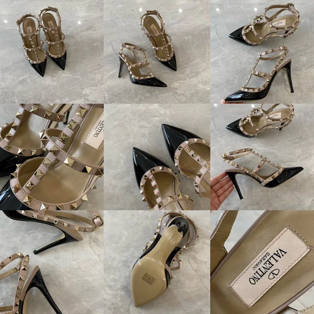 Valentino Garavani Casual Shoes Pointed-Toe Studded Ballet Flats product detail image 63