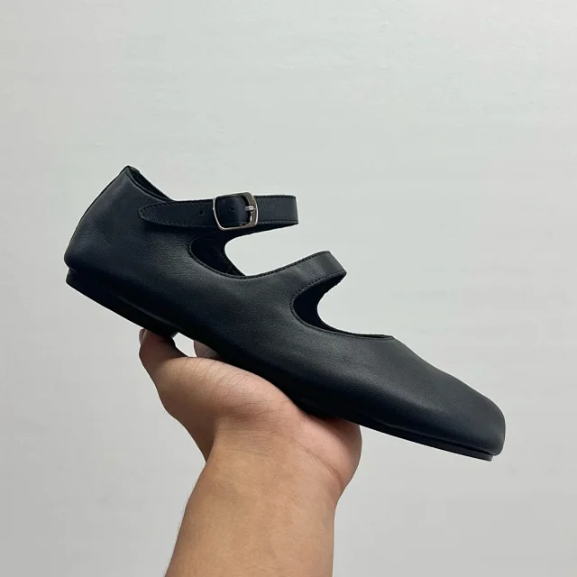 Maison Margiela Leather Shoes Tabi split-toe ballet flats product detail image 90