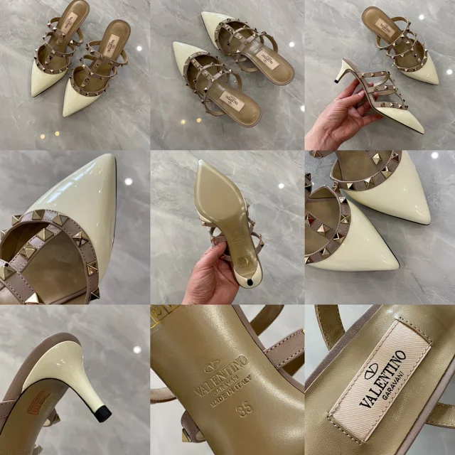 Valentino Garavani Casual Shoes Pointed-Toe Studded Ballet Flats product detail image 34