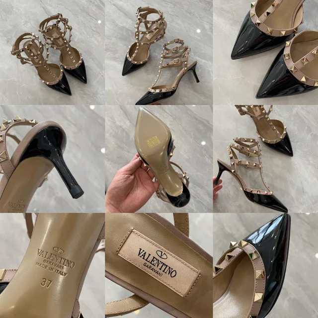 Valentino Garavani Casual Shoes Pointed-Toe Studded Ballet Flats product detail image 73