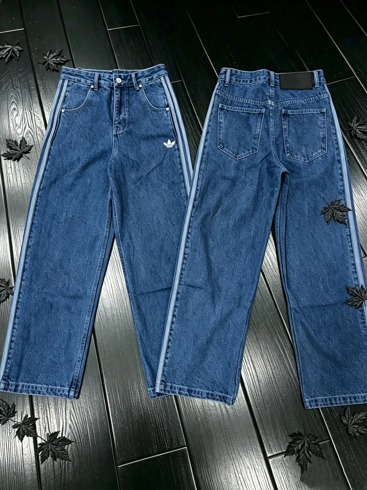 Mama's Boy Independent Three-Stripe Blue Denim Snake Year Limited Edition Custom Hardware Custom Trims Custom Leather Patch! High-End Manufacturing