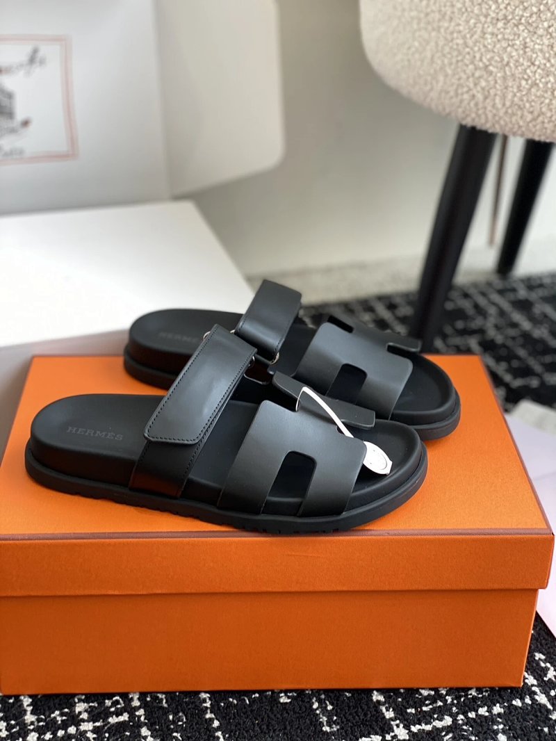Second Uncle's Flip-flops - Velcro Thick-soled One-piece Beach Sandals