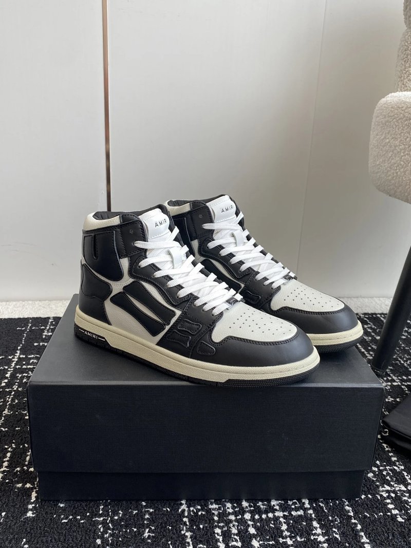 Leather Upper High-top Sport And Casual Shoes