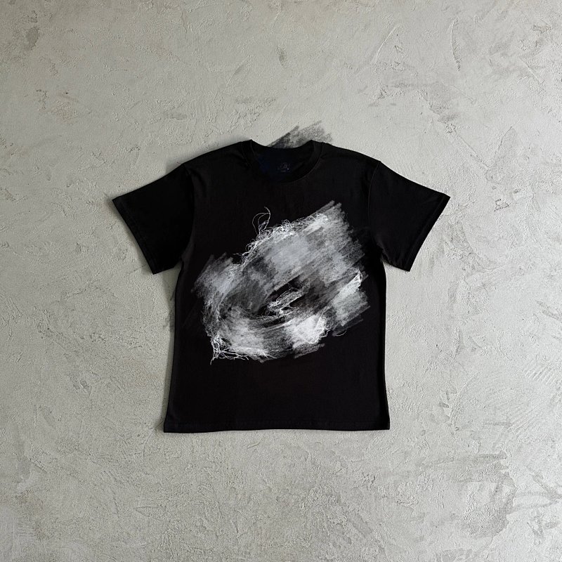 35¥C Star string tee-black