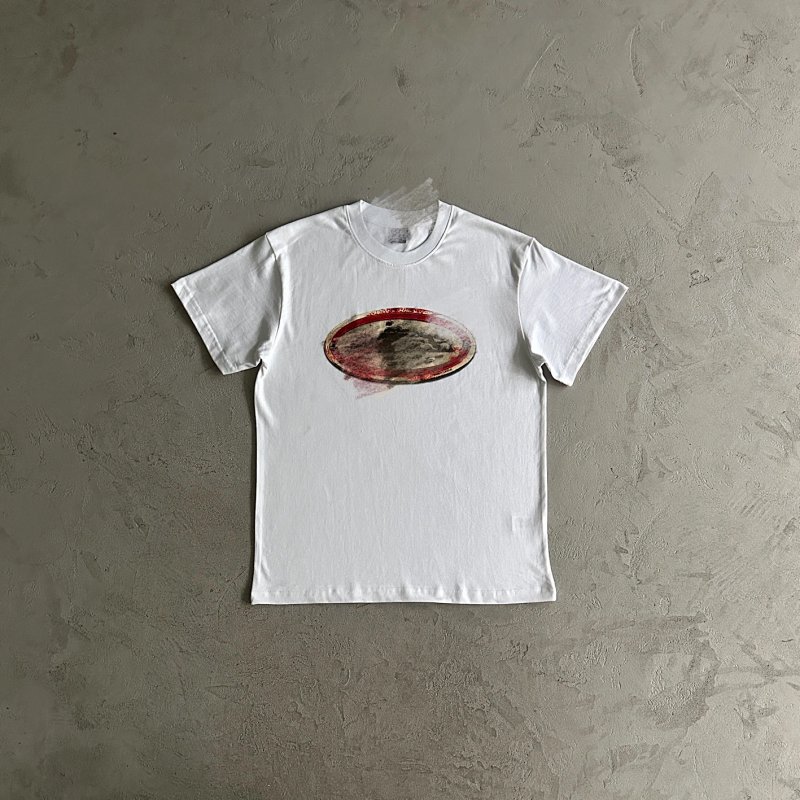 35¥ rusty alcatraz tee -white