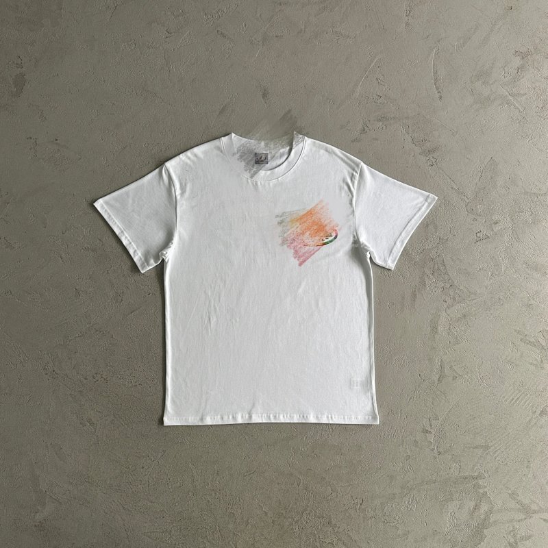 35¥ rainbow island short sleeves-White