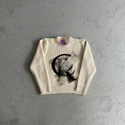 thumbnail for Patch-knit sweater