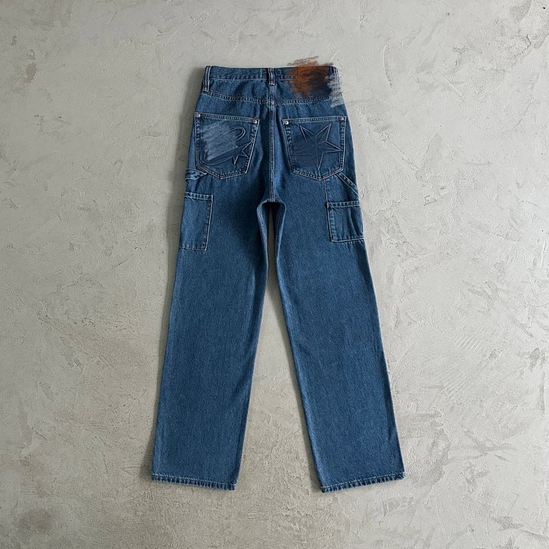 109¥EMBOSSED C-STAR DENIM WORK PANT