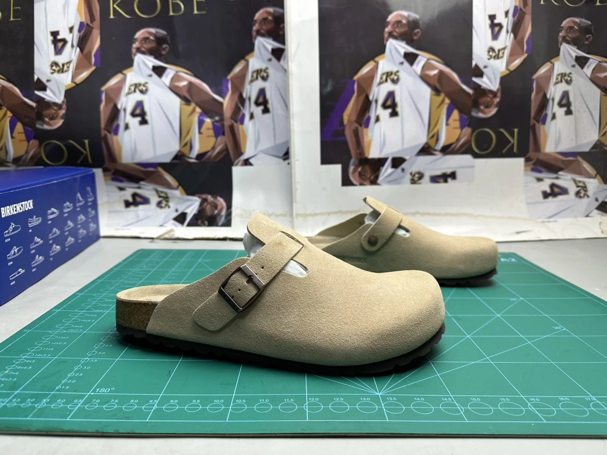 TOP batch ASFVT SNEAKERS cowhide suede retro couple's Birkenstock shoes with cork soles, lightweight and comfortable!