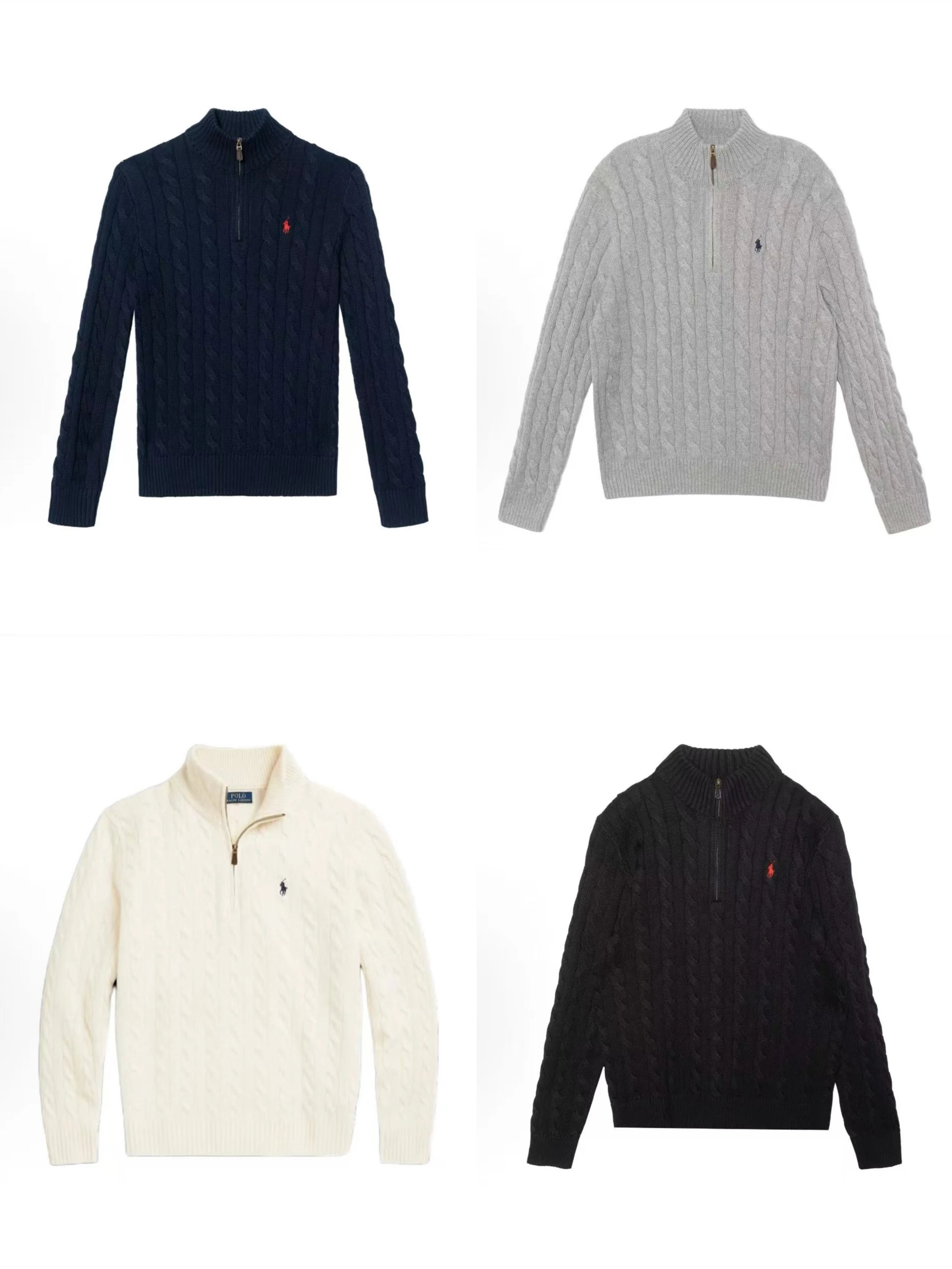 黑猫下单后15天发农夫小马四色半拉链 男女可穿