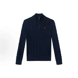 thumbnail for Black cat [issued 15 days after order] Farmer's pony four-color semi-zipper can be worn by men and women