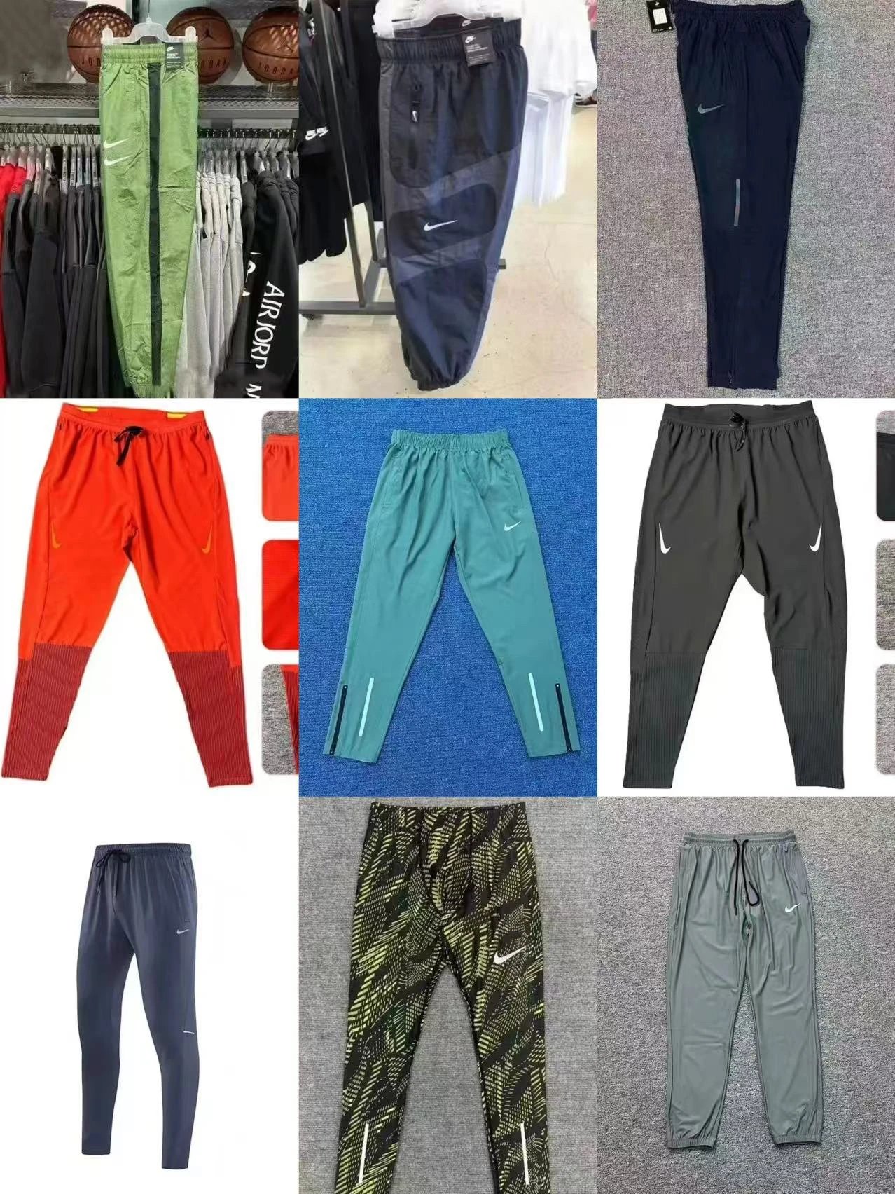 Track & Field Quick-Dry Tight Compression Pants with Zipper, High Elasticity Training Running Pants