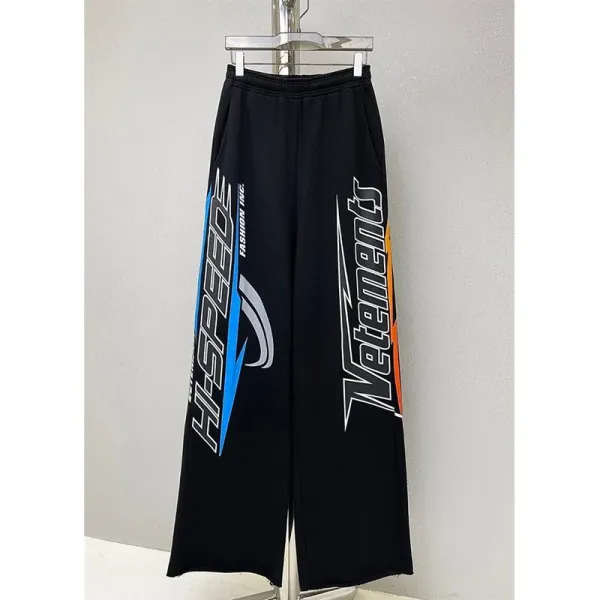 Vetements Hi-Speed Graphic Sweatpants Black - 2