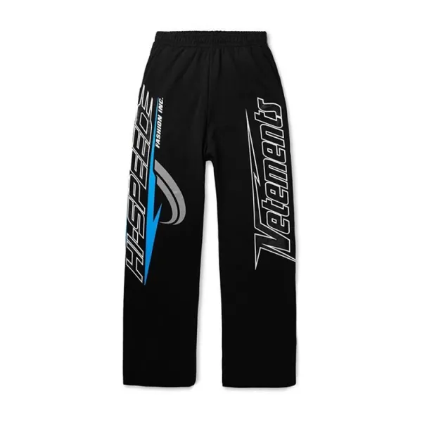 Vetements Hi-Speed Graphic Sweatpants Black - 7