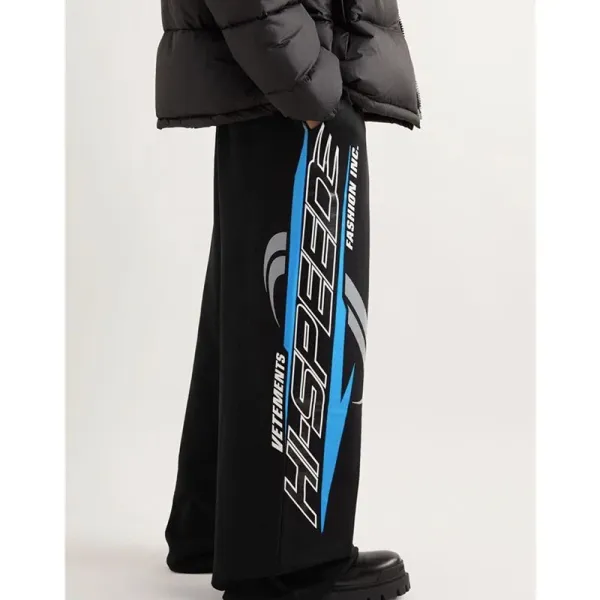 Vetements Hi-Speed Graphic Sweatpants Black - 6