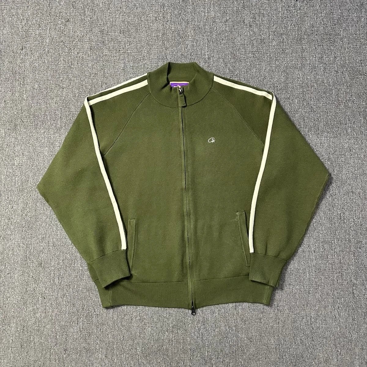 Champion Champion Reverse Weave Track Jacket in Forest Green Green