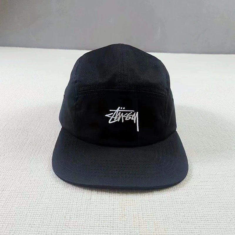 Black 5-Piece Cap