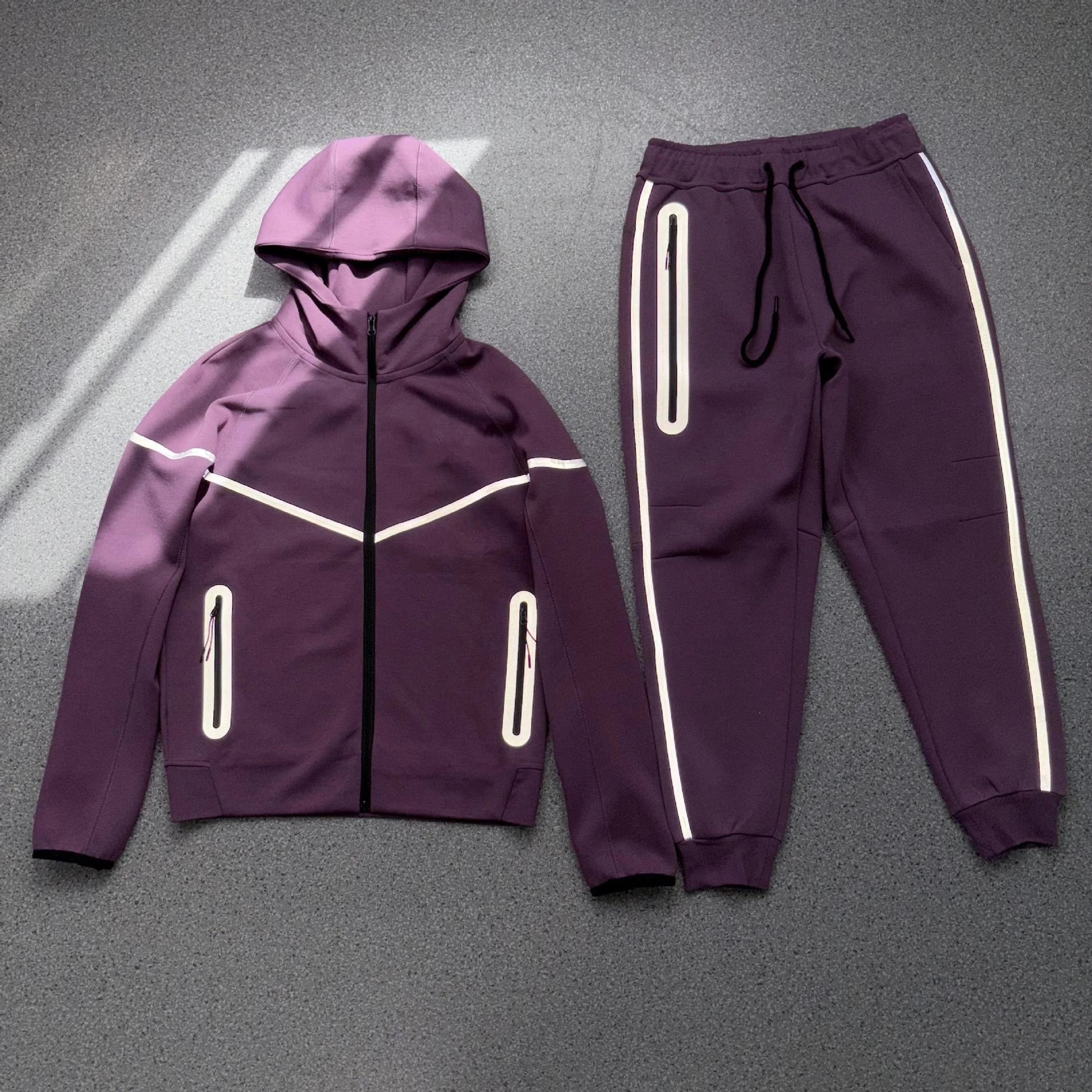 紫色反光套装