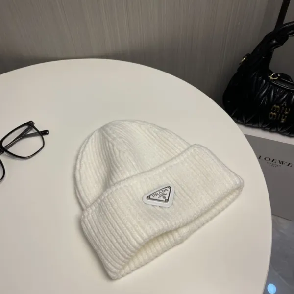 Prada Re-Nylon Beanie White - 6