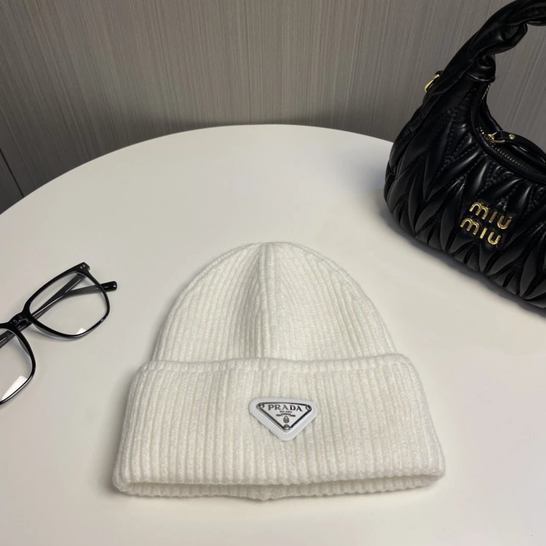 Prada Re-Nylon Beanie White - 2