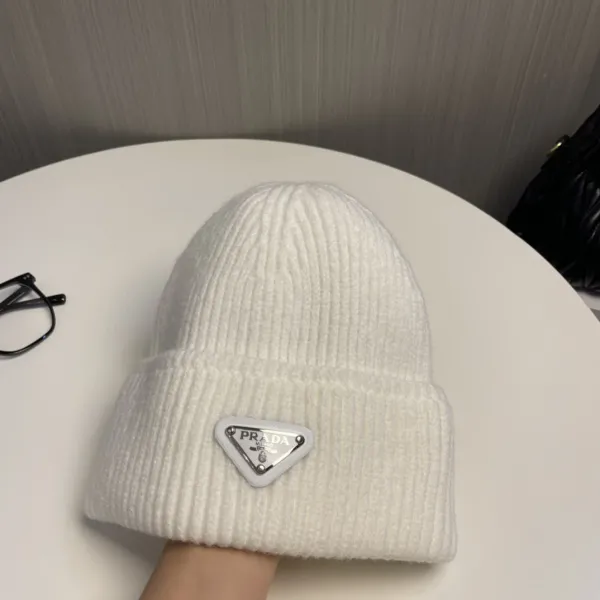 Prada Re-Nylon Beanie White - 3