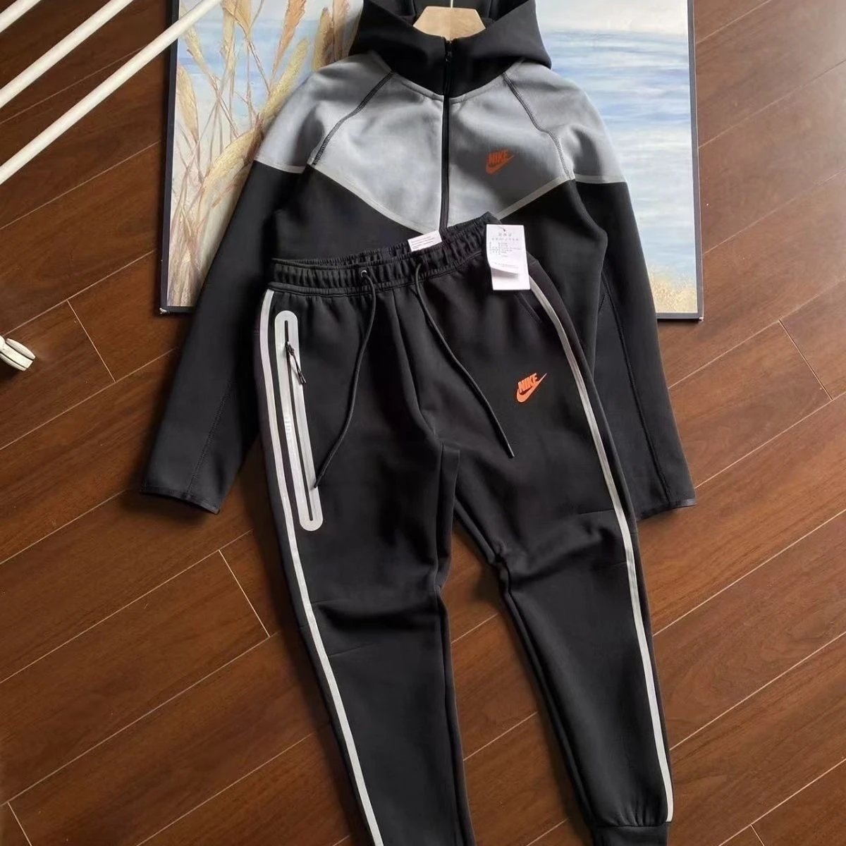 Reflective Stripe Black Gray