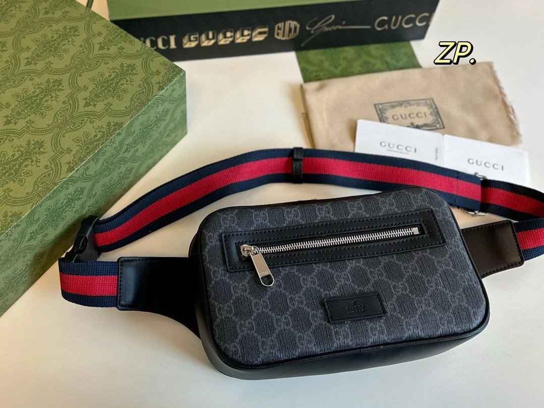 牛皮 腰包 215123 size 2414cm