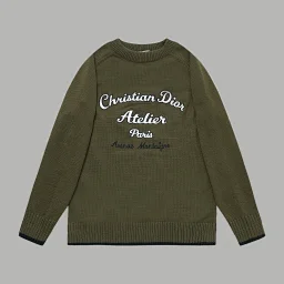 thumbnail for YD Classic Lettered Embroidered Jacquard Custom Wool Sweater 265900