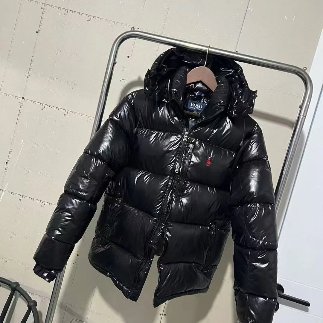 男士高档新款加厚连帽防风防寒保暖运动羽绒服 4